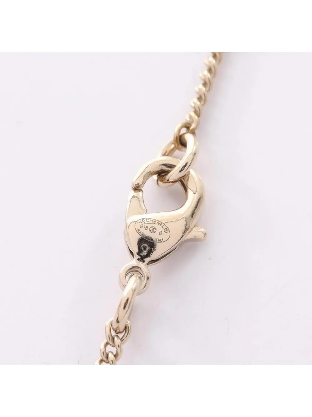 Chanel Cc Logo Pendant Necklace Metal #287893C13B